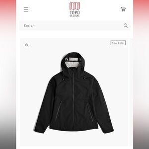 Topo Designs Global Jacket Black Medium